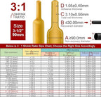 Chanzon 3:1 Ratio 3-1/2" (90mm) Heat Shrink Tubing - Marine Grade Waterproof Adhesive Lined - 4Ft Roll (1.22M Total Length) Yellow Polyolefin Sleeving Wrap Shrinking 3 to 1 Ratio 1pcs