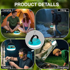 Rechargeable Camping Light MAYDENG 4000mAh , 100W, Waterproof LED Light. Suitable for Outdoor Emergencies, Hiking, and Backpacking.