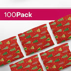 10x13 Poly Mailers – Christmas Tree – Waterproof, Tear-Resistant Shipping Bags with Adhesive Seal – 100 Pack – Package Mint