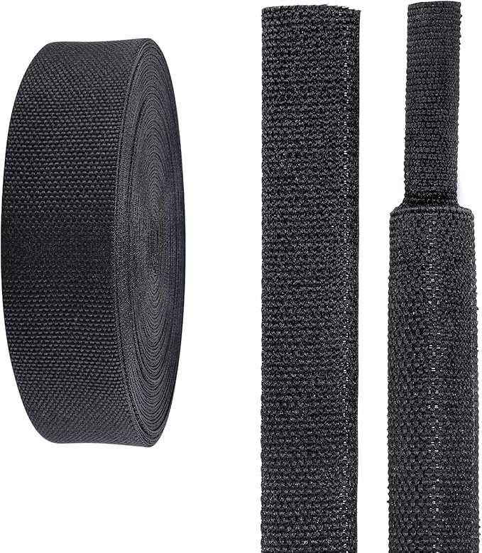 2 in 1 Heat Shrink Braided Sleeving Fabric Tubing-Ideal fit Irregular Shape Hose/Cable/Wire (3/4"(19mm), 60FT)
