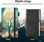 Car Registration and Insurance Holder, Leather Car Glove Box Organizer, Cool Car Accessories for ID, Driver's License Cards & Essential Document,business cards,Men&Women,for Women Girls