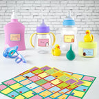 500 PCS Baby Food Labels, 25 Adorable Designs Removable Food Name Stickers Self-Adhesive Water/Oil/Tear Resistant Tags for Baby & Toddlers Food Containers, Water Bottles, School Supplies, Mason Jars