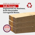 Box USA Moving Boxes Medium 15"L x 2"W x 2"H, 50-Pack | Corrugated Cardboard Box for Packing, Shipping and Storage 15x2x2 1522