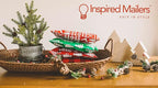 Inspired Mailers - Christmas Poly Mailers 6x9 Holiday Variety Pack of 30-10 each: Trees & Snowflakes, Rose Gold Trees, Gold Snowflake Baubles (6x9, 30 Pack)
