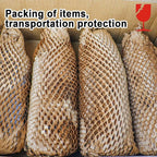 BOMEI PACK Honeycomb Packing Paper Wrap 12"x 328' Recycled Bubble Cushioning Bags Rolls Friendly Transportation and Handling Bags Packing Supplies Materials