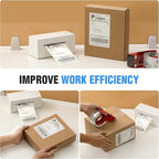 Fanfold 4" x 6" Direct Thermal Labels 2000 Thermal Printer Paper 4 Stacks Shipping Labels