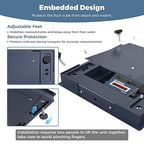 24"x24" Heavy-Duty Floor Scale, Precision Pallet Weighing with Digital Indicator for Warehouse Shipping (2500 lb x 0.5 lb), Navy