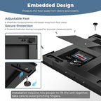 36"x36" Industrial Floor Scale, Heavy-Duty Warehouse Scale with Digital Indicator, Accurate Pallet Scale for Postal Luggage Shipping Mailing Weighing, 5000 lb x 1 lb, Black