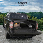 LASFIT Truck Bed Mat for Ford Maverick 2026 2025 2024 2023 2022 Hybrid & Gasoline TPE All Weather Truck Bed Liner Custom Fit Bed Mat(Not fit with Drop-in Bed Liner), 1PC Black