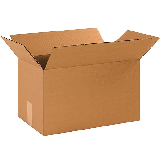 BOX USA Shipping Boxes 13"L x 10"W x 5"H 25-Pack Long Corrugated Boxes for Moving, Shipping, Mailing, Packing, Packaging and Storage