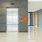 6" X6" Floor 2 Sign - ADA Compliant Tactile Graphics Grade 2 Braille Text Acrylic Wall Signs - Directional Assistance, Floor Number Safety Sign for Office, school Hospital, Apartment