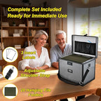 File Storage Cabinet File Organizer Document Organizer File Box in Office and Home with Combination Lock with 20 Letter Size Hanging Files (Diamond Black)