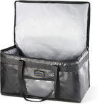 New Star Foodservice 1028690 Commercial Quality Insulated Food Delivery Bag Full-Size, (21.5" W x 11" H x 12.5" D), Black
