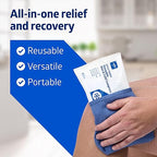 Medline Accu-Therm Reusable Hot/Cold Gel Packs, 5” x 10”, Soft & Flexible, For Injuries, Fast Relief, Recovery & Muscle Soreness - 16/Case