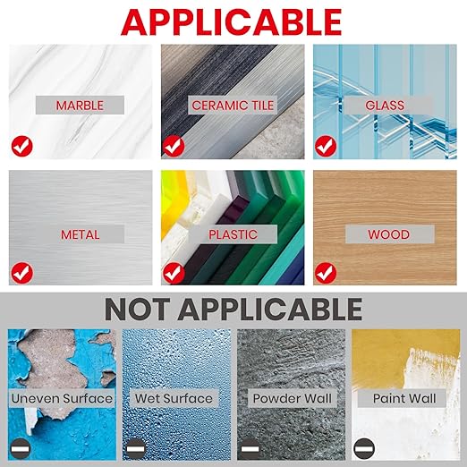 ADHES Double Sided Tape Heavy Duty, 1.18in x 16.4ft, Nano Tape, Reusable and Hand-Tearable Clear Mounting Tape, Strong Removable Adhesive for Wall, Poster, Picture Hanging, Carpet, DIY Projects
