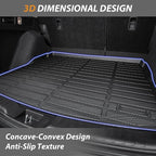 AIPOIL® Floor Mats & Cargo Liner Set for 2023-2025 2026 BMW X1 All Weather Protection TPE Anti-Slip Automotive Full Set Custom Car Mats Accessories - Black