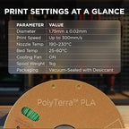 Polymaker Matte PLA Filament Forest Green 1.75mm 1kg 3D Printing Filament, PolyTerra 3D Printer PLA Filament