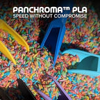 Panchroma PLA Azure Blue 3D Printer Filament, 1.75mm, 1kg Spool, Easy to Print, High Speed Printing, Tangle Free, AMS Compatible, Perfect for Toys, Decor, Miniatures, Models & Cosplay