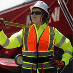 AYKRM 11 color High Vis Reflective Safety Vest for Women Men Security Pocket Zipper
