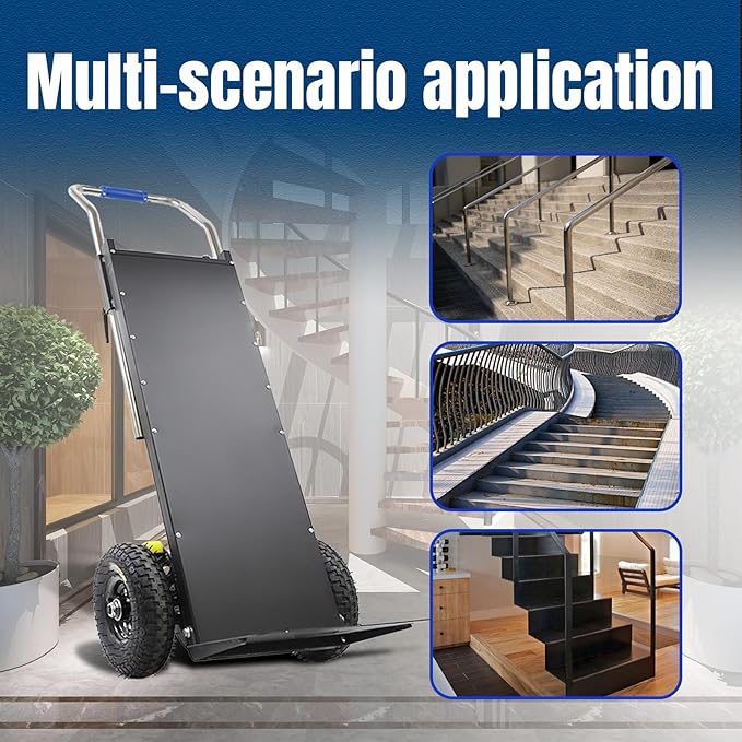 Electric Stair Climbing Dolly, Heavy Duty Cart 880lbs Capacity 1200W Motorized Hand Truck with Foldable Design for Moving Furniture Fridge Appliance(Green)