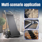 Electric Stair Climbing Dolly, Heavy Duty Cart 880lbs Capacity 1200W Motorized Hand Truck with Foldable Design for Moving Furniture Fridge Appliance(Black)