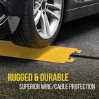 Pyle Durable Cable Ramp Protective Cover - 2,000 lbs Max Heavy Duty Drop Over Hose & Cable Track Protector, Safe in High Walking Traffic Areas - Cable Concealer for Outdoor & Indoor Use PCBLCO19