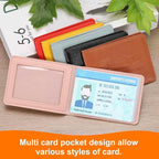 HARFINGTON Car Registration and Insurance Holder PU Leather Vehicle Glove Box Organizer Storage Accessories Car ID Holder with 6 Pockets for License ID Card Bank Card Documents, Red