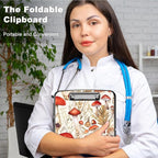 Heavy-Duty Plastic Storage Clipboard with Pen Holder, Low-Profile Clip, Clipboard Folder for Teachers and Offices