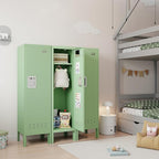 Metal Kids Locker,Metal Cabinet Storage Lockers,Lockable for Employees with Door,54" Height Steel Locker,Lockable Steel Locker for Children's Room, Playroom, School,Gym