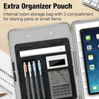 Sooez Toughest Clipboard with Storage, Internal Pen Pouch Included, Letter/ A4 Size, Shockproof Heavy Duty Plastic Clip Boards 8.5x11”, High Capacity Clipboards Box Case for Contractor Trucker Driver