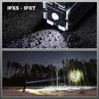 Telescopic Camping Lights Rechargeable 14000 mAh Led Multifunction Magnetic Lanterns Job Site Lighting Cordless Dimmable Camping Tent Lamp Portable Power Supply 6000LM IPX5 Waterproof