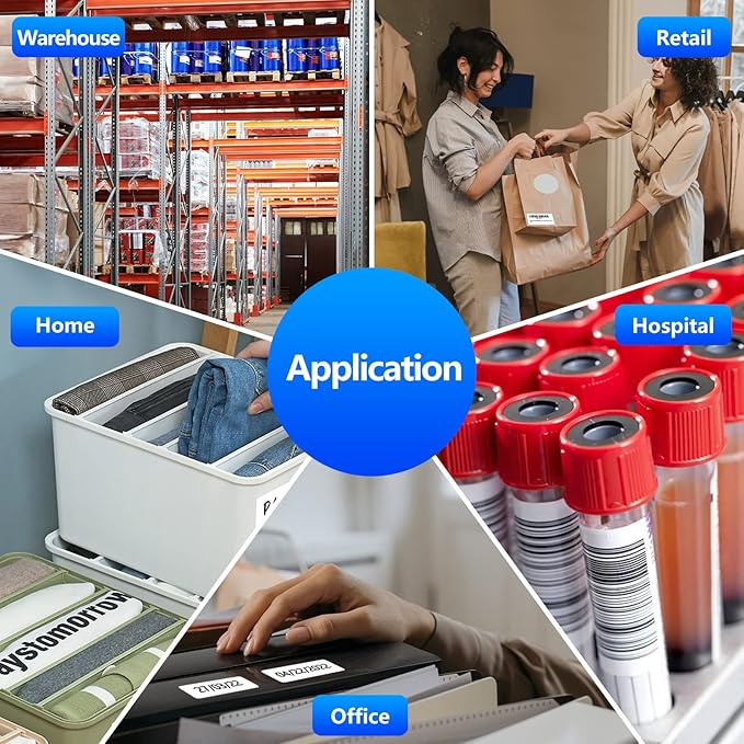 2.25" X 1.25" Direct Thermal Labels with Perforated, Self-Adhesive Stickers Labels for Barcode Postage Address Shipping Compatible with Zebra, Rollo and more Label Printers, 1000 labels/Roll, 12 Rolls