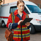 A-SAFETY Mesh High Vis Vest Lightweight Reflective Construction Vest with Pockets Safety Vest for Men/Women