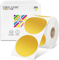 2 inch Dot Stickers Labels Circle Garage Sale Sticker 750Pcs Round Thermal Printer Stickers Printable Writable Price Labels for Yard Sale, Gold