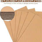 100 Pcs Corrugated Cardboard Sheets Set Corrugated Packaging Pads Paper Flat Cardboard Filler Inserts Sheet Pads Rectangle for Delivering Packing Separators Art Crafts Supplies (Brown, 5 x 7 Inch)