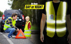 PeerBasics Safety Vest 10 Pack, Yellow, ANSI Class 2, Reflective, For Men Women Unisex, With Pockets Zipper, Breathable Mesh (Medium)