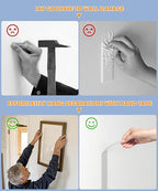 Double Sided Tape for Heavy Duty Applications, Removable Mounting Tape, Nano Tape, Extra Large Clear Transparent Adhesive Strips for Poster Carpet Picture Hanging Strip Rug Wall Outdoor, 3-Pack