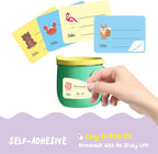 240 PCS Baby Food Labels Set in 2 Sizes and 45 Designs Water Resistant for Food Containers, Jars