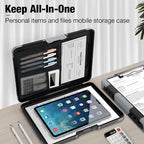 Sooez Toughest Clipboard with Storage, Internal Pen Pouch Included, Letter/ A4 Size, Shockproof Heavy Duty Plastic Clip Boards 8.5x11”, High Capacity Clipboards Box Case for Contractor Trucker Driver