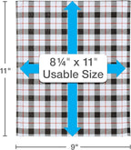 Quality Park Bubble Mailers, 8.25 x 11, Shipping Envelopes, Water Resistant Poly Padded Envelopes, Plaid, 25 Pack (QUA85872)