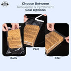Poly Bags with Suffocation Warning - 200 Pack 6x9 Clear Resealable Bags - Durable 6x9 Poly Packaging Bags for Shipping & Storage - Retail Supply Co