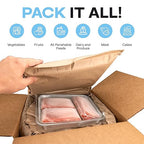Insulated Thermal Shipping Boxes 14"x14"x14" with 2 Gel Ice Packs, Pack of 6 - USA-Made Cold Food Shipping Box with Absorb Condensation Thermal-Paper Liner - Frozen Food Shipping Kit by IDL Packaging