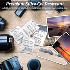 Silica Gel Packets, 50PCS 5 Gram Premium Transparent Desiccant Packs for Storage, Moisture Absorbers for Control Absorbing, Desiccant Dehumidifiers Bags for Electronics, Clothes Shoes, Jewelry, Spices