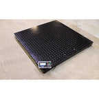 Liberty Scales Industrial Floor Scale, Accurate Digital Pallet Scales with Metal Indicator and Printer for Warehouse or Shipping Weighing, 48” x 48” (4’ x 4’) Size 10000 lbs x 1 lb Capacity