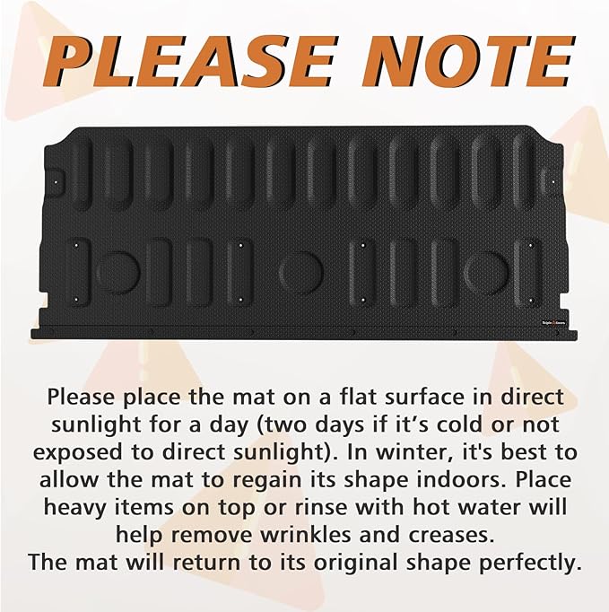 TripleAliners Tailgate Mat Compatible with 2022-2024 2025 Ford Maverick & Hybrid Model Tailgate Accessories Liner Protector All Weather TPE Custom Fit (Won't Fit Drop-in Liners)