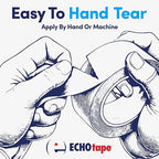 ECHOtape DC-M194A | Double-Sided Polyester Tape | Clear Thin Tape | All Weather/Cold Weather Tape | Insulation Mounting Tape | Contractor Tape | Superior Holding Power | 1.41 in x 60 yd