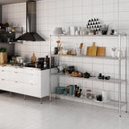 14" Deep x 72" Wide x 64" Height Wire Shelving Kit | 4-Tier | NSF Commercial Storage Rack Unit