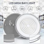 10 Pack 150W UFO Led High Bay Light 6000K Daylight,120VAC,Commercial Bay Lighting,IP66 Waterproof,21050LM,650W MH/HPS with Plug Area Lighting for Warehouse/Shop/Workshop/Barn/Gym/Factory