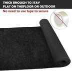 450 GSM Extra Thick Waterproof Black Carpet Runner for Events Decorations, 3X10 Ft Not Slip Red Runner Aisle Runway Rug for Wedding, Party, Banquet, Activity Entrance and Special Events Decorations