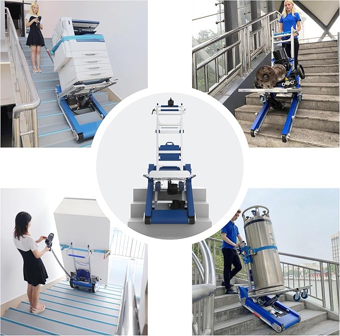 Electric Stair Climbing Dolly 925 lb Capacity Heavy Duty Stair Climbing Hand Truck with Electric Lifting System, Joystick Control, Easy to Operate